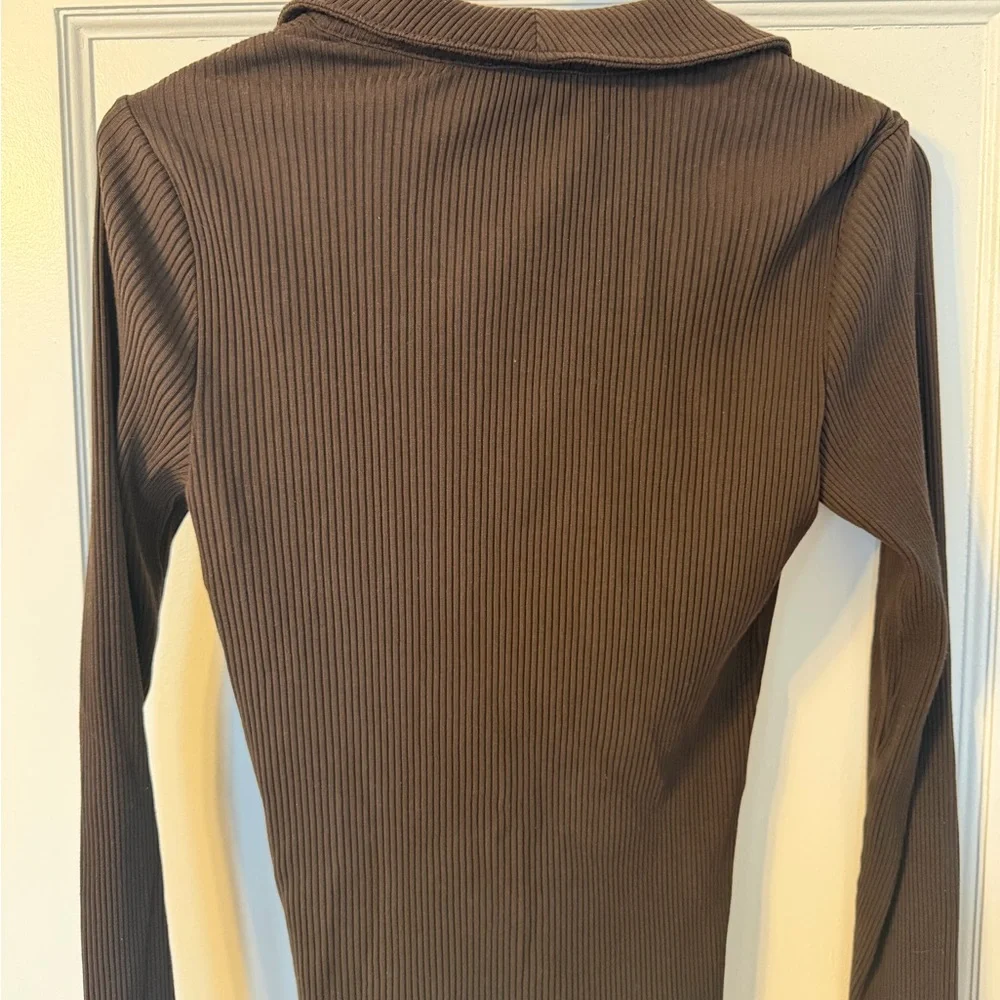 Madewell Ribbed Button-Up Top - Picture 4 of 5